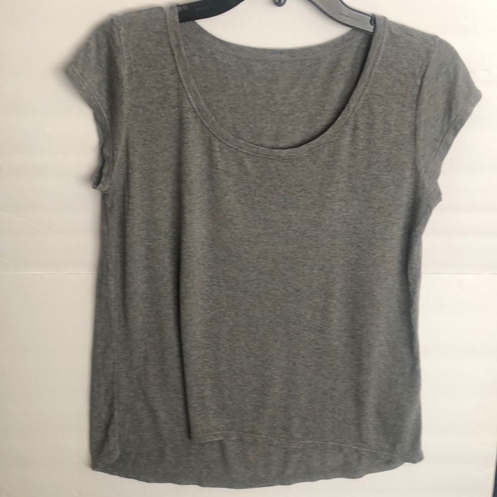 Track & Field Gray Active Athletic Short Sleeves Loose Fit Top Shirt Siz…